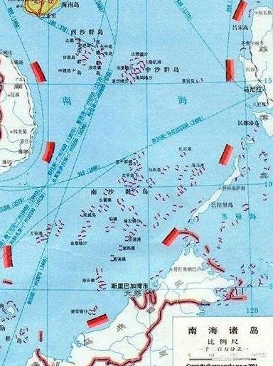 南沙群岛在地图上那个位置？（太平岛地图）